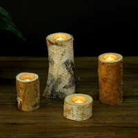 Đăng Nhập Phong Cách Nến Trắng Bạch Dương Giá Đỡ Nến Trang Trí Hộ Gia Đình Cửa Hàng Nghệ Thuật Phòng Trưng Bày Cảnh Đạo Cụ Giá Đỡ Nến