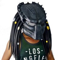 Đáng Sợ Cao Su Ngoài Hành Tinh Predator Mặt nạ Cosplay Đạo Cụ Trang Trí Mặt nạ Halloween Mũ Đội Đầu Predator Full Face Ghost Face Cos Mặt nạ