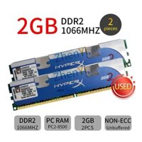 Dành Cho 4GB (2x 2GB) KHX8500D2 / 2G PC2-8500U DDR2 1066 MHz Dành Cho Kingston HyperX PC Để Bàn RAM lr