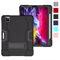 Dành Cho Apple iPad Pro 12.9 inch 2022 2021 2020 A2764 A2436 A2437 A2378 A2379 A2461 A2069 A2232 A2229 Ốp Lưng Chống Sốc Trẻ Em An Toàn PC Silicon Hybrid Vỏ Máy Tính Bảng