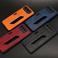 Dành Cho Asus ROG Điện Thoại 6 Da Bắp Chân Da PU Kinh Doanh Cao Cấp Vỏ Bảo Vệ Chống Sốc