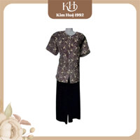 dành cho các bà bộ áo lẻ Tây ngắn quần đen vải siêu Dành cho các bà