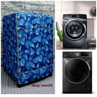 ̣(Dành cho Dòng máy giặt Toshiba từ 8.5kg đến 10.5kg) Áo Trùm Máy Giặt Cửa Trước Vải Dù Siêu Bền (100% ẢNH THẬT)