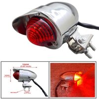Dành Cho Ducati Aprilia Vespa Benelli BSA Chrome / Đen Đa Năng Xe Máy Dừng Phanh Đèn Retro Tấm Che Xe Tay Ga Phía Sau Đuôi Chỉ Báo