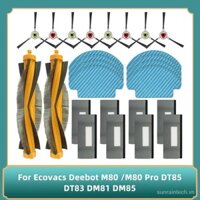 Dành Cho Ecovacs Deebot M80 / M80 Pro DT85 DT83 DM81 DM85 Robot Hút Bụi Bàn Chải Bên Chính Bộ Lọc Hepa Lau Nhà Vải Rag Phụ Kiện