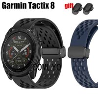Dành Cho Garmin Tactix 8 AMOLED Năng Lượng Mặt Trời Dây Đeo Đồng Hồ Thông Minh Dây Silicon Mềm Dây Đeo Tay Thể Thao Cắm Bụi Cho Cổng Sạc