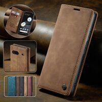Dành Cho Google Pixel 7 7a 7 pro 8 pro 8a 6 pro Ốp Lưng Ví Da Sang Trọng Flip Casing Từ Thẻ Khe Cắm