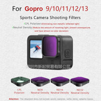 Dành Cho GoPro 9 10 11 12 13 Bộ Lọc Camera Chuyển Động, Chống Tia UV, Làm Mờ ND, Phân Cực CPL Mật Độ Trung Tính Phụ Kiện Camera Hành Động