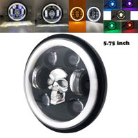 Dành Cho Harley Accessores 5.75 "Đèn Pha Xe Máy 5 3 / 4" Đèn Pha Led Cho Xe Honda Shadow VT 600 700 750 1100 VTX 1300 1800