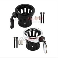 Dành Cho Harley Davidson Sportster Dyna Fat Boy Cốc Uống Nước Giỏ Đựng Nước Hỗ Trợ Tay Lái Xe Máy Gắn Đen / Chrome