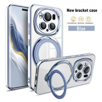 Dành Cho Honor Magic 6 Pro Ốp Lưng ELVEV TPU Mạ Điện Chống Sốc Có Ống Kính Có Giá Đỡ Nhẫn