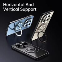 Dành Cho Honor X9C Magic 7 6 Pro Ốp Lưng Sang Trọng Matte Với 360 Xoay Đứng Dành Cho Honor X60 Pro Kim Loại Bảo Vệ Camera Ốp Lưng Chống Sốc HonorX9C Funda