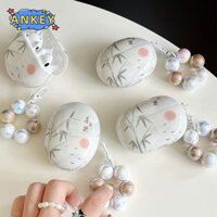 Dành Cho Huawei Freebuds Pro 2 2 + 3 Tai Nghe Silicon Tai Nghe Thỏ Dễ Thương Chống Thấm Nước Chống Sốc Mềm Bảo Vệ Tai Nghe Da Có Ngọc Trai