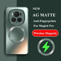 Dành Cho Huawei Honor 90 Lite Magic 3 4 5 6 Pro X9A X9B Ốp Lưng Từ Tính Không Dây AG Matte PC Cứng Bảo Vệ Camera