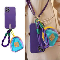 Dành Cho Huawei Mate 20 30 40 50 60 P20 P30 P40 P50 P60 Pura 70 Pro Nova Y60 Y61 Y91 Y90 Y70 Plus 4e 4 7i 5T 6 7 8i 8 9 10 11 11i 12 Pro SE Siêu Hoạt Hình Dây Đeo Ví Tím Mềm Điện Thoại Ốp lưng ốp lưng