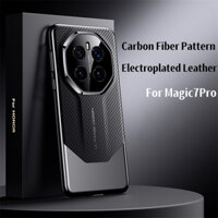 Dành Cho Huawei Mate 70 60 50 RS Honor Magic 7 6 Pro X9C Smart X9B Ốp Lưng Sợi Carbon Da Họa Tiết Ống Kính Cứng Bảo Vệ Vỏ