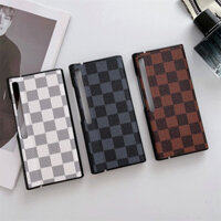 Dành cho Huawei Mate XS2, Mate X2, Mate X3, Mate X5, Vỏ điện thoại gập bàn cờ cổ điển có vỏ bảo vệ da vuông