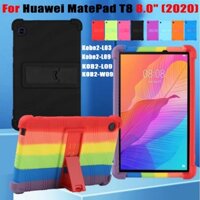 Dành cho Huawei MatePad T8 8.0 "(2020) Vỏ bảo vệ silicon mềm màu thời trang Kobe2-L03 Kobe2-L09 KOB2-L09 KOB2-W09 Vỏ máy tính bảng chống sốc có thể điều chỉnh