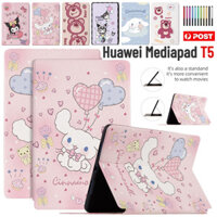 Dành Cho Huawei Mediapad T5 10.0 (10.1 inch) Phim Hoạt Hình Thông Minh Lật Sách Đứng Máy Tính Bảng Trẻ Em Bao Da Chống Sốc