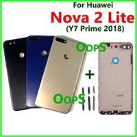 Dành Cho HUAWEI Nova 2 Lite Y7 Prime 2018 Ốp điện thoại Pin Vỏ Điện Nút Âm Lượng Ống Kính Máy Ảnh