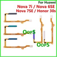 Dành Cho Huawei Nova 7i / 6SE 7SE / Honor 30s Tắt nguồn Nút Home Vân Tay Cảm Ứng ID Cáp Mềm