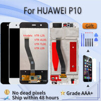 Dành cho HUAWEI P10 VTR L29 AL00 TL00 L09 Lắp ráp màn hình LCD có ốp trước kính cảm ứng, Đen trắng