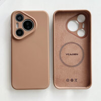 Dành Cho Huawei P70 Ultra Liquid Silicone Da Từ Tính Ốp Lưng Điện Thoại Huawei P60 Pro Plus P50 P40 Sạc Không Dây Bảo Vệ Camera