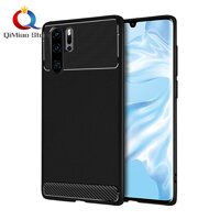 Dành Cho Huawei Series P30 P30 Pro P30 Lite/Nova 4E y5 2019 Đơn Giản Sợi Carbon Chải Chắc Chắn Chống Sốc Thả Bảo Vệ Ốp Lưng TPU