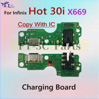 Dành Cho Infinix Hot 30i X669 X669C X669D Bảng Sạc Cáp Mềm Cổng Sạc USB Dock Kết Nối Phụ Kiện Thay Thế