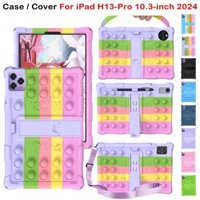 Dành Cho iPad H13-Pro 10.3 inch 2024 Chất Lượng Cao Silicon Mềm Giảm Căng Thẳng Đồ Chơi Có Thể Điều Chỉnh Đứng Bao iPad H13-Pro 10.3 "Vỏ Bảo Vệ Máy Tính Bảng Di Động Thời Trang