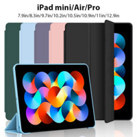 Dành Cho Ipad Pro 11in 12.9In 2018-2022 Ốp Lưng Bảng Điều Khiển Phẳng Từ Tính Pu Da Đứng Cho Ipad Mini 1 ~ 6 Air Pro 11in 13in 2024