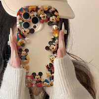 Dành Cho Iphone 12 Pro Max Hoạt Hình Xung Quanh Nhóm Mickey Chuột In Họa Tiết Dành Cho Apple Iphone 1516 Pro Max Ốp Điện Thoại 11 / 12 15plus Dễ Thương 14 Xs / Xr Xs Max Bìa Mềm