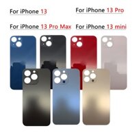 Dành Cho IPhone 13 Mini Pro Max Lỗ Lớn Mặt Sau Kính Thay Thế Cho IPhone 13 Pro Max Pin Nắp Cửa Sau Nhà Ở Phần Có Băng