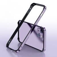 Dành Cho iPhone 14 Pro Max Ốp Lưng Kim Loại Màu Tím Khung Nhôm Giáp Chống Sốc Ốp Lưng Điện Thoại iPhone 14 Pro 14 Plus 13Pro Max Sang Trọng Siêu Mỏng Bao