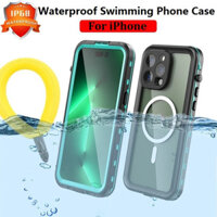 Dành cho iPhone 15 Pro Max / 15 14 / 14 Pro Max 360° Ốp lưng chống nước bảo vệ IP68 2 mét lặn dưới nước cho iPhone13 Pro Max / 12 Pro / 11 / 11 Pro / 11 Pro Max Vỏ chống sốc