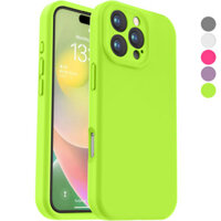 Dành cho iPhone 16 15 14 Plus 13 12 11 Pro Max, Nâng cấp silicon lỏng [Bảo vệ Camera] [Lớp lót sợi nhỏ chống trầy xước mềm] Ốp điện thoại chống sốc