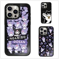 Dành Cho iPhone 16 15 Pro Max Ốp điện thoại Họa Tiết Mèo Kuromi Dễ Thương Cho iPhone 13 14 Pro Max Cứng PC Ốp điện thoại iPhone 11 12 Ốp Gương Đen Chống Sốc