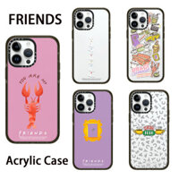 Dành cho iPhone 16 Casetify [Nhãn thời trang bạn bè] Ốp điện thoại Acrylic chất lượng cao cho iPhone 15 Pro Max 13 Pro Max 11 Pro Max 14 14Pro 12 12 Pro Max 13Pro Ốp lưng 14plus chống sốc