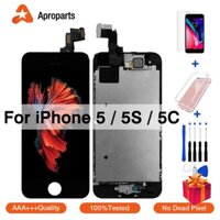 Dành Cho iPhone 5 5S 5C SE Màn Hình Hiển Thị Màn Hình Cảm Ứng Có Nút Home Camera Trước Hoàn Toàn Màn Hình LCD Hội Thay Thế Cao Cấp AAA + +