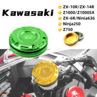 Dành Cho Kawasaki ZX-14R ZX-10R Z1000 Z1000SX ZX-6R / Ninia636 Ninja250 Z750 Xe Máy Phanh Trước Chất Lỏng Nắp Chứa 52mm