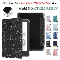 Dành Cho Kindle 11th Gen 2024 6.0 inch RS23CV E-Reader Chất Lượng Cao TPU Cover Kindle 2022 C2V2L3 Vỏ DIY Trong Suốt