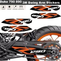 Dành Cho KTM Duke 790 890 SwingArm 3M Dán Phụ Kiện Xe Máy Xoay Cánh Tay Khung Thanh Trượt Phiêu Lưu Đề Can Duke790 Duke890 R 2023