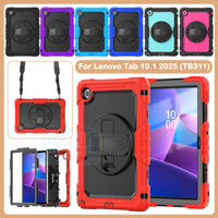 Dành Cho Lenovo Tab 10.1 2025 TB311FU Tab K10 Gen2 10.1 Inch TB311XU Bảo Vệ Toàn Diện Chống Sốc 360° Giá đỡ dây đeo tay xoay
