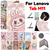 Dành Cho Lenovo Tab M11 TB330FU / Xiaoxin Pad 2024 TB331FC 11 inch Kuromi Labubumu Zimoio Siêu Mỏng Trẻ Em Hoạt Hình Dễ Thương Bao Da Đứng Chống Sốc Flip Case