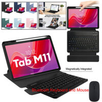 Dành Cho Lenovo Tab M11 TB330FU / Xiaoxin Pad 2024 TB331FC 11 inch Chuột Có Thể Tháo Rời Wilress Bàn Phím Bluetooth Da Thông Minh Xoay 360 Đứng Bao Da Có Khe Cắm Bút