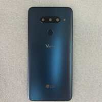Dành Cho LG V40 ThinQ V405QA7 V405UA V405 Phía Sau Vỏ Pin Cửa Sau Có Ống Kính Máy Ảnh + Vân Tay