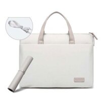 Dành cho MacBook 13,3-14 inch Túi đựng máy tính xách tay siêu mỏng MAHOO 10188 Túi đựng máy tính xách tay Messenger, Màu sắc: Xám + Tấm lót chuột màu xám