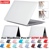 Dành Cho MacBook Pro 15 "A1707 A1990 (2018 / 2019) (2017 / 2016) Vỏ PC Laptop Matte Glossy Chống Sốc Bảo Vệ Toàn Diện Da Cứng Mỏng