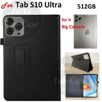 Dành cho máy tính bảng MXS Tab S10 Ultra 512GB Android Pad 5G 10.1 ", Vỏ lật bằng da PU mỏng hơn nhẹ hơn, Vỏ bảo vệ lỗ máy ảnh cực lớn