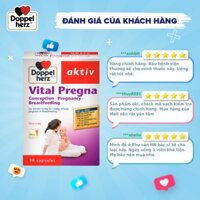 [Dành Cho Mẹ Bầu]  Viên uống bổ sung Vitamin và khoáng chất cho bà bầu Doppelherz Aktiv Vital Pregna Hộp 30 viên